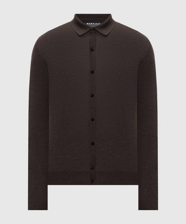 Bertolo Cashmere Кардиган из шерсти и шелка 902601000048