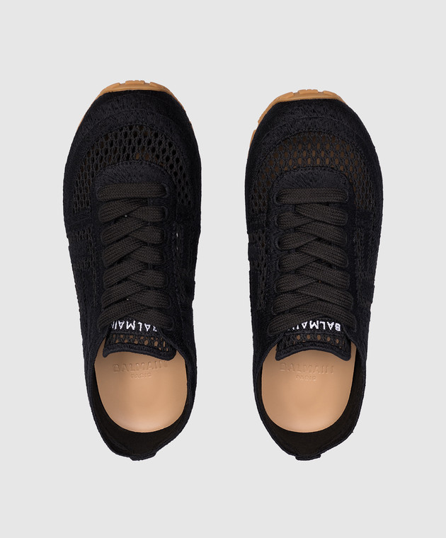Balmain Черные кроссовки Racer 45 GN0VI770TCHR изображение 4