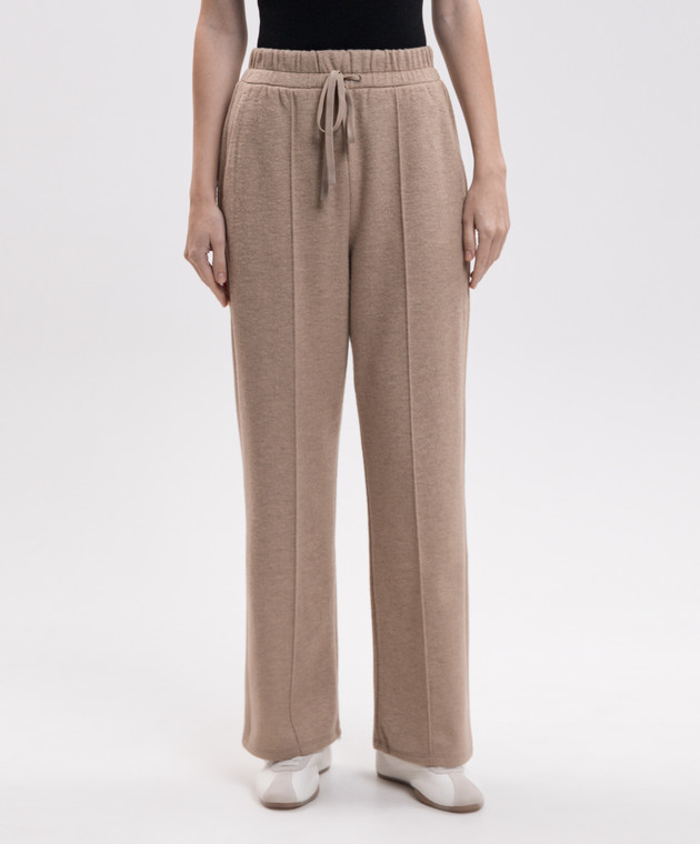 Max Mara Weekend Бежеві штани TENDA з вовною WKDTENDA зображення 2