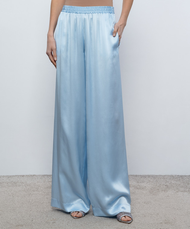 Ermanno Scervino Блакитні штани із шовку D482P756NXE зображення 3