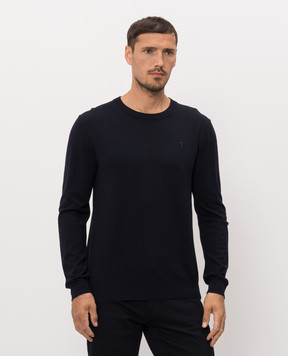 Trussardi Синий джемпер с вышивкой эмблемы M0168000077NMK601K01