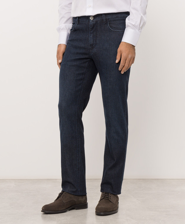 Stefano Ricci Синие джинсы M8T63B1091T4964 изображение 3