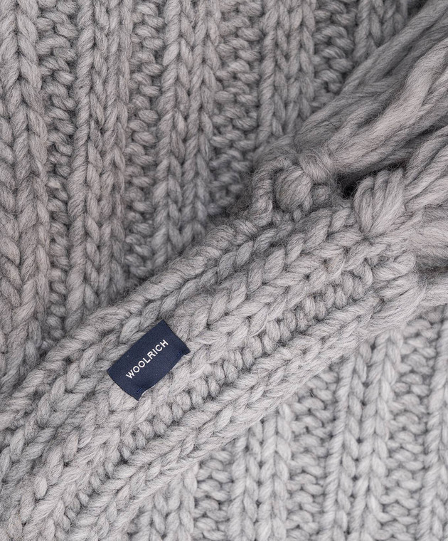 Woolrich Сірий шарф з вовною CFWWAC2038FRUF0766 зображення 3