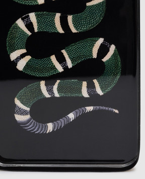 Les Ottomans Декоративна чорна таця Snake ITP10