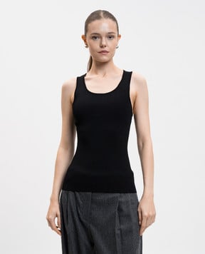 3.1 Phillip Lim Черный топ в рубчик S24270098VCO