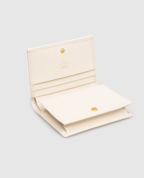 Valentino Бежеве шкіряне портмоне Cherryfic 8W2P0AY0WGX