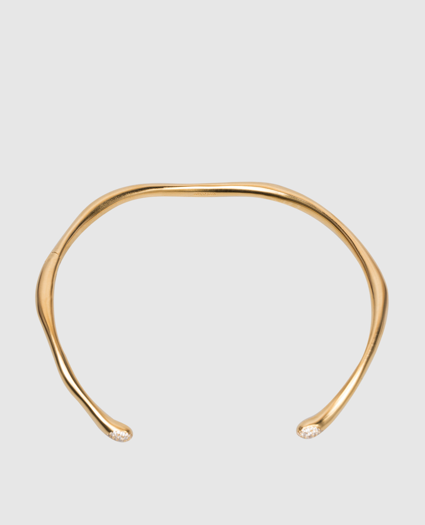 

Золотое колье Molten Snow Torque с позолотой, Золотистый, Ожерелья