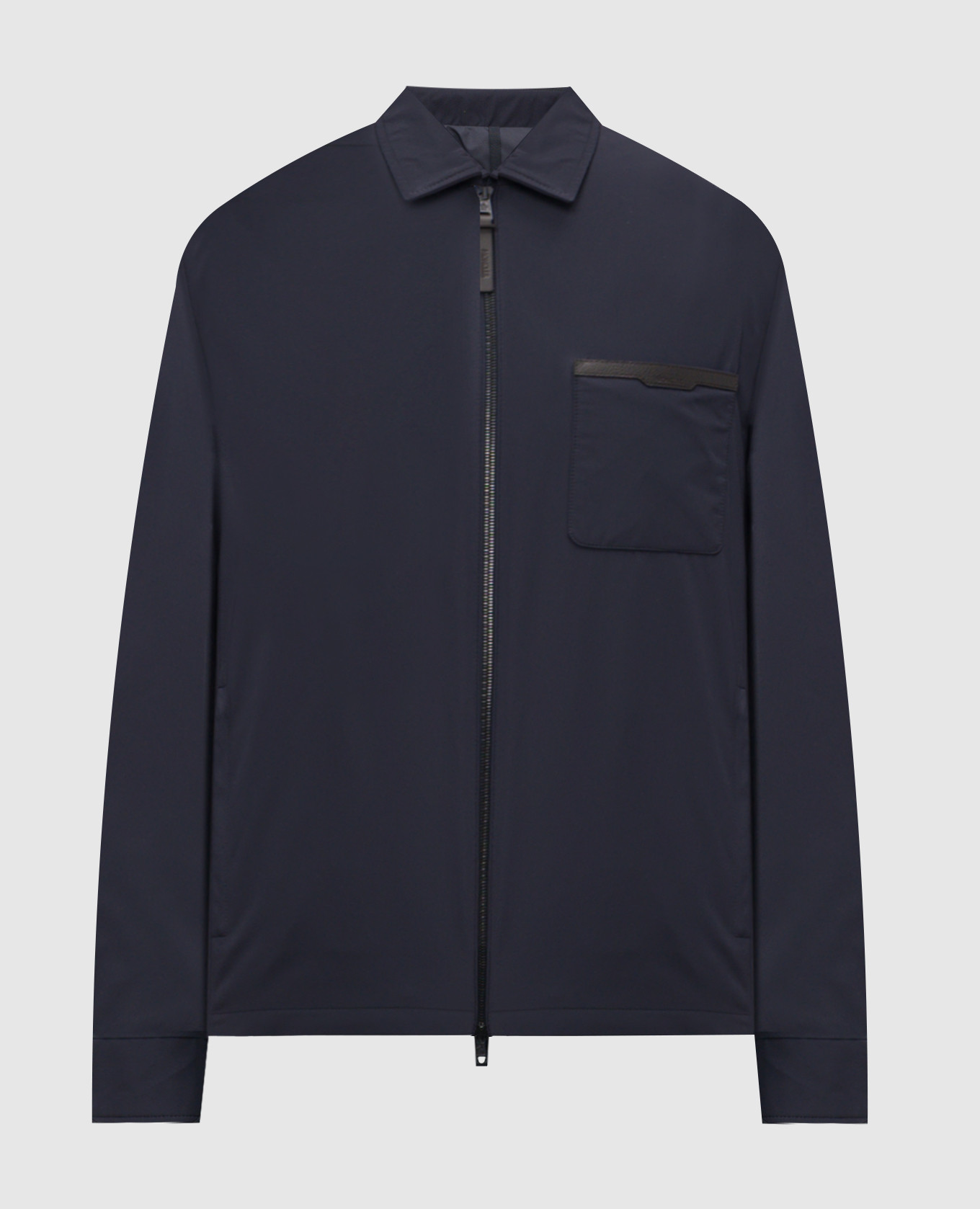 

Синяя пуховая куртка с нашивкой логотипа, Синий, Куртки