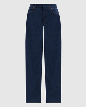 Fendi Синие джинсы с логотип патч FLP882AOHS