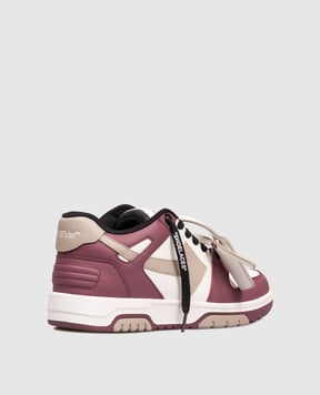 Off-White Білі шкіряні кросівки Out Of Office W259F5L003