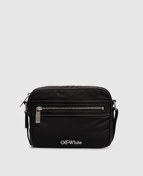 Off-White Чорна сумка Core з логотипом OMNQ080C99FAB001
