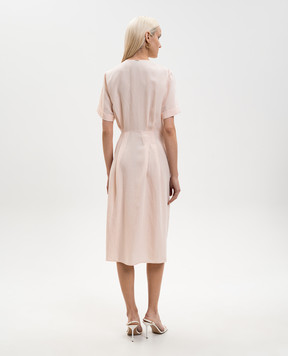 Twinset Рожева сукня з льоном 261TT2554