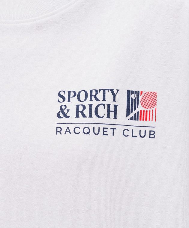 Sporty & Rich Біла футболка Promo TO119710431WH01 зображення 5