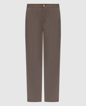 Stefano Ricci Коричневі штани з вовни M8T61B0020T7750