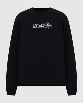 Off-White Чорний світшот з принтом 44MBA054S26F002