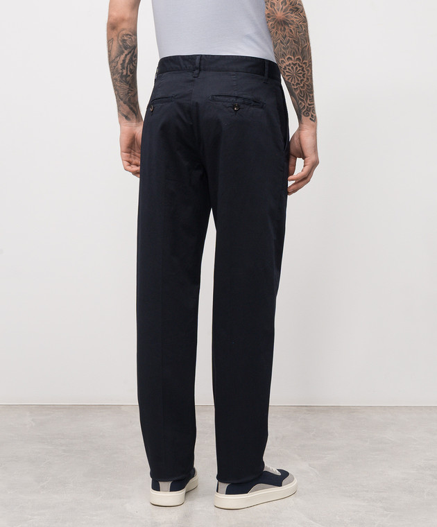 ISAIA Синие брюки PNT046XP871 изображение 4