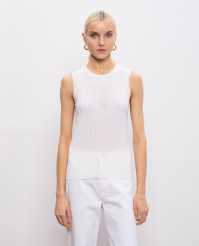 Allude Білий топ з вовни 26264028