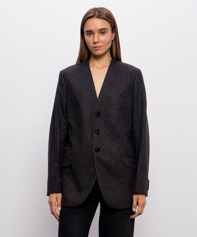 Jil Sander Сірий жакет з вовни J02BN0261J40333 зображення 2