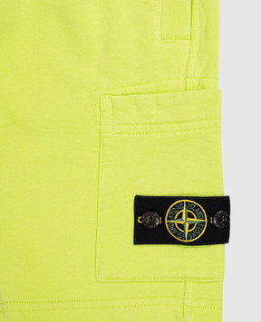 Stone Island Дитячі зелені шорти з патчем логотипа L1S166200006S004014