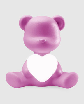Qeeboo Рожева настільна лампа Teddy Love XS 25005FX