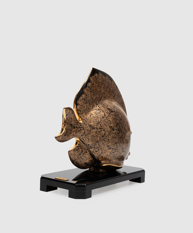 Stefano Ricci Фарфоровая рыба-ангел Gold & BLACK в узор OAPE01VELIN4 изображение 2