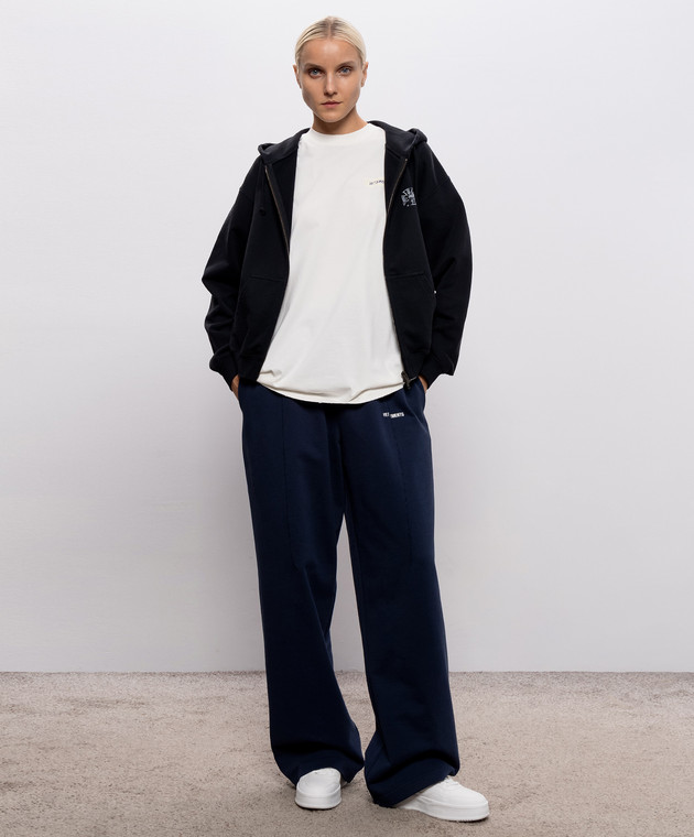 Vetements Черная спортивная куртка с принтом MH27ZU194B изображение 2