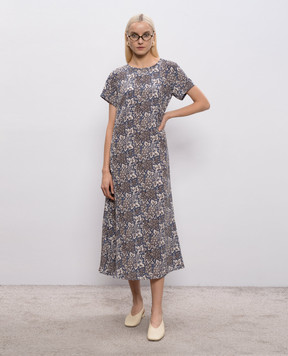 Max Mara Weekend Синя сукня-міді CRESPO із шовку WKDCRESPO