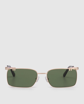 Off-White Золотые очки с логотипом OFF OW2031765559