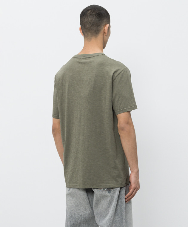 Woolrich Футболка цвета хаки с принтом логотипа CFWOTE2013MRUT4061 изображение 4