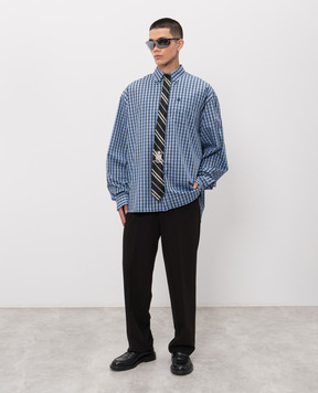 Vetements Синя сорочка в клітинку ME76SH035N