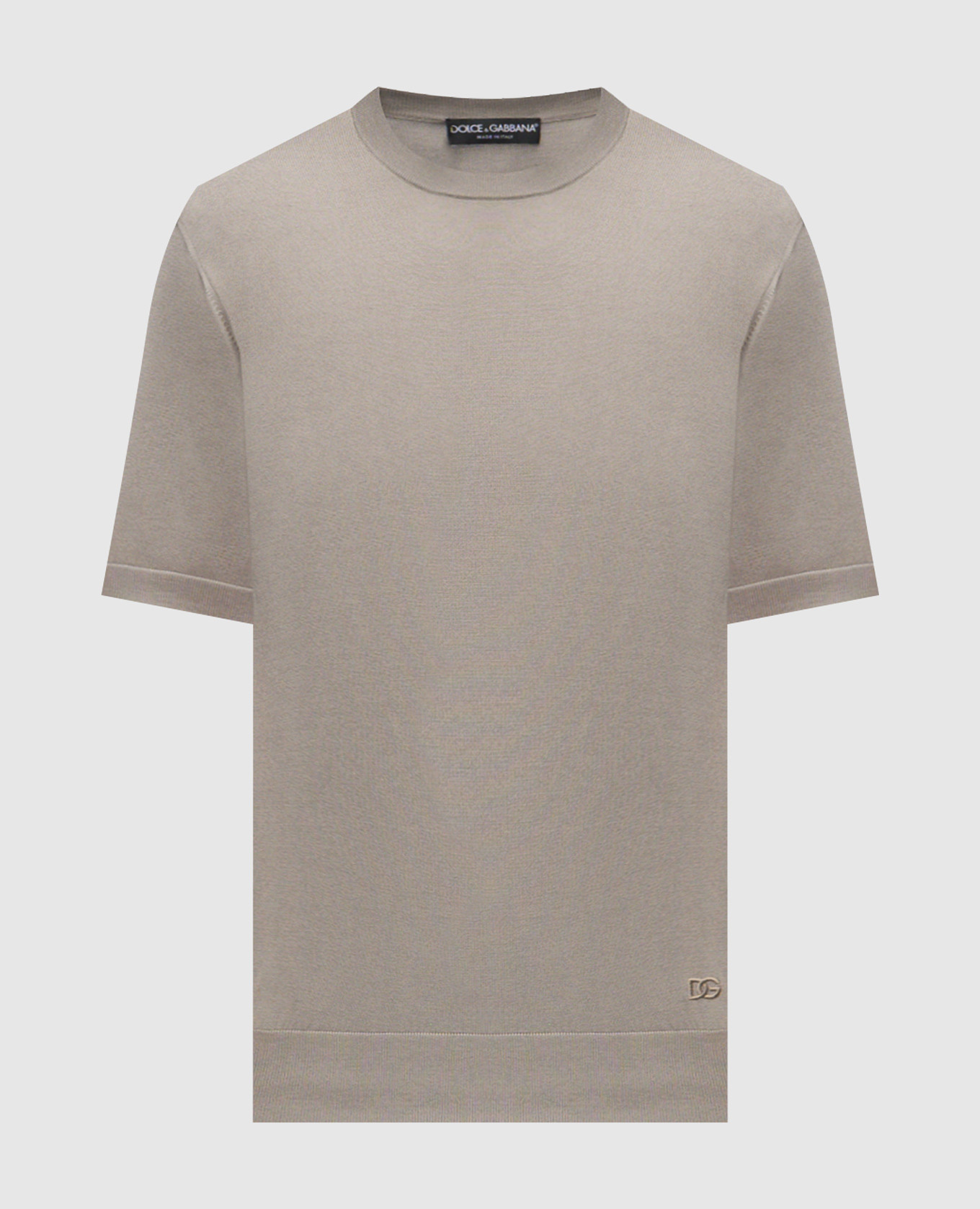 

Футболка цвета хаки из шелка, Футболки