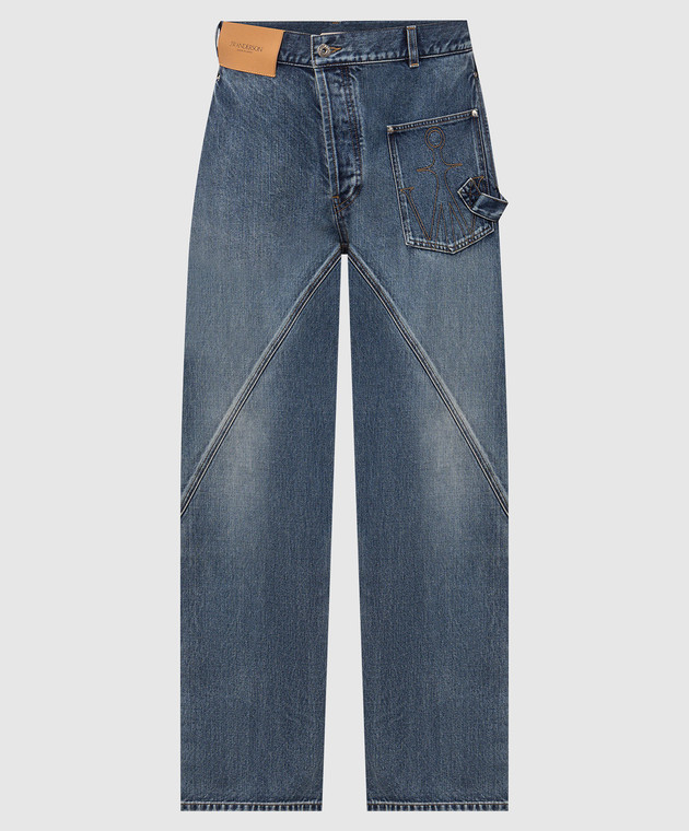 JW Anderson Сині джинси Twisted Workwear DT0126PG1849