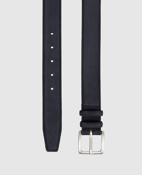 Orciani Синій ремінь з нубуку з логотипом U08279ANAB