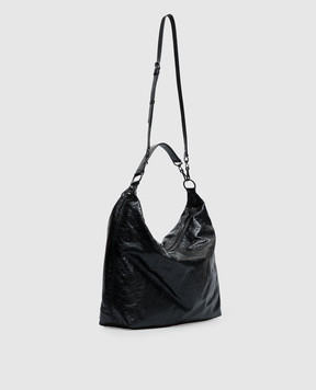 Balenciaga Черная кожаная сумка хобо Le City 8731992ABEK