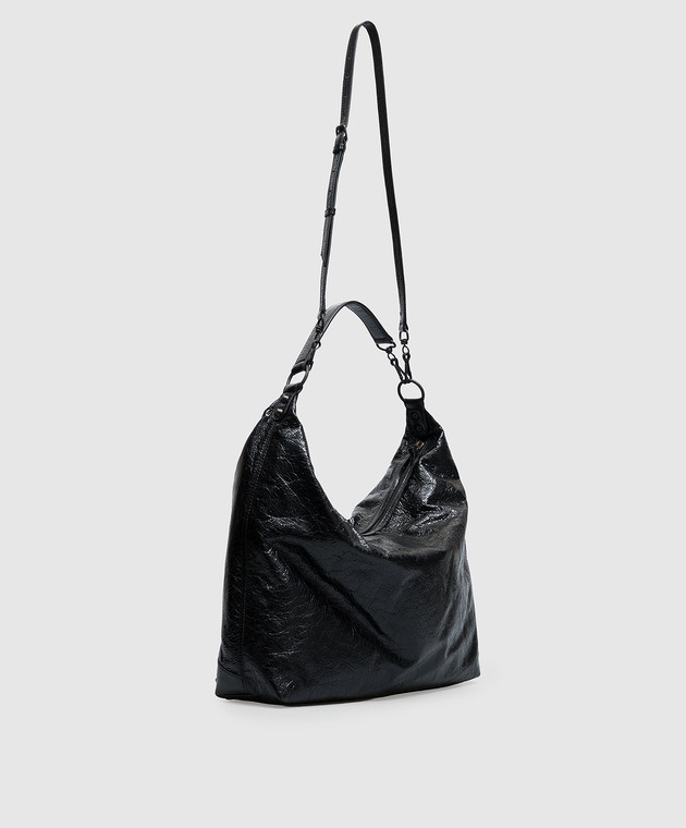 Balenciaga Чорна шкіряна сумка хобо Le City 8731992ABEK зображення 3