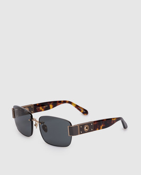 Linda Farrow Коричневые солнцезащитные очки Jessica с позолотой LFL1643C3SUN