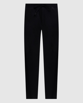 Canali Черные брюки из шерсти AN04763U97003