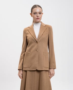 Max Mara Коричневий жакет BELLUNO з вовни верблюда BELLUNO