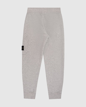 Stone Island Дитячі сірі утеплені штани з логотипом K2S166200001S0M2014