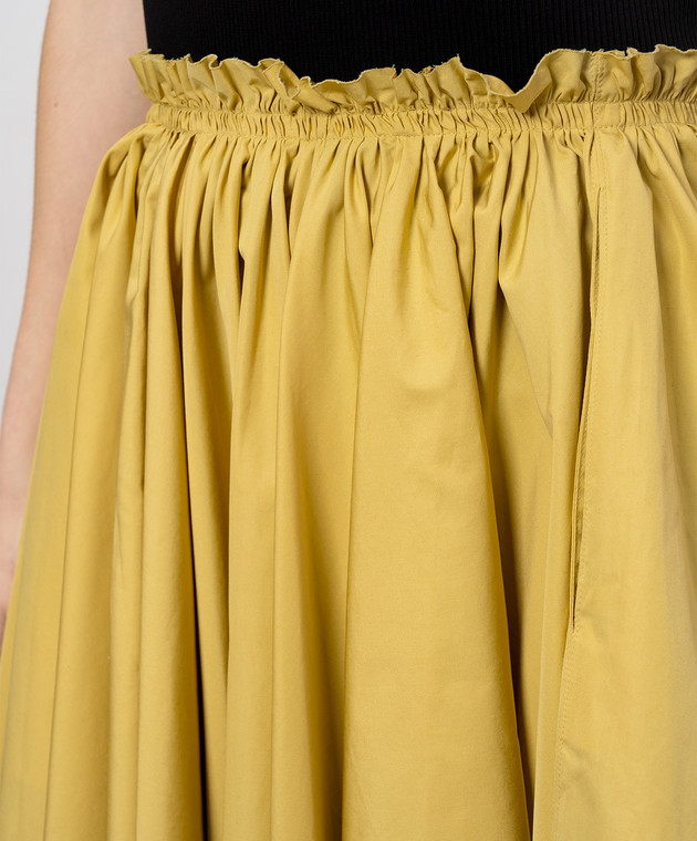 Ami Paris Жовта спідниця FSK444CO0063 зображення 5