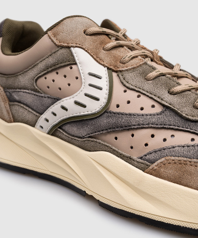 Voile Blanche Бежевые кожаные кроссовки Club 22 0012019829011D32 изображение 5