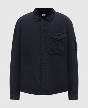 C.P. Company Синя вітровка з патчем логотипа MOS710A005904G