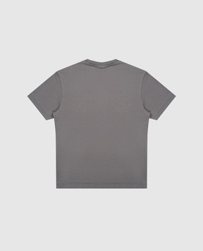 Off-White Дитяча сіра футболка з принтом логотипа 44BAA016F5J001