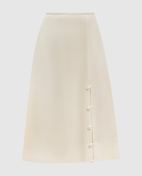 Jil Sander Бежевая юбка миди J01MA0168J76018