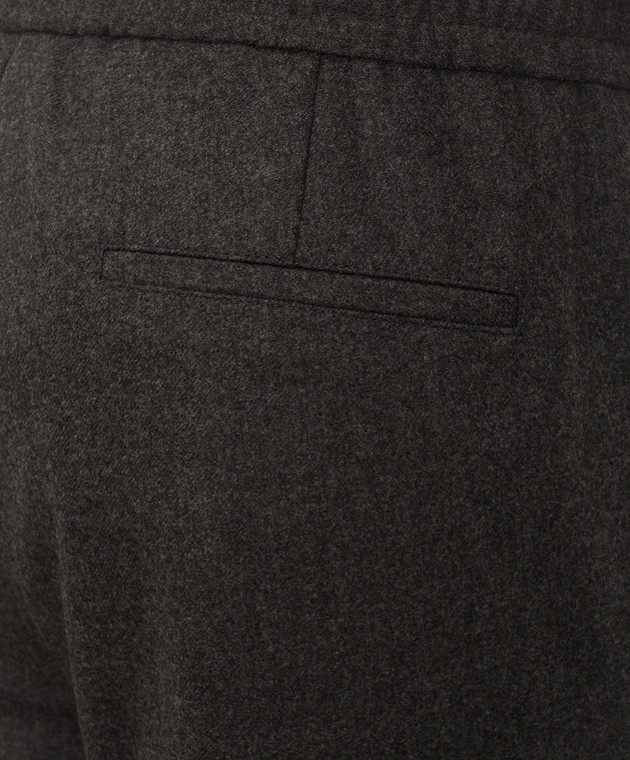 Brunello Cucinelli Темно-зелені штани з вовни M038PE1710 зображення 5