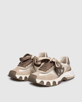 Dolce&Gabbana Бежеві комбіновані кросівки COUNTRY ROAD CS2403A0205