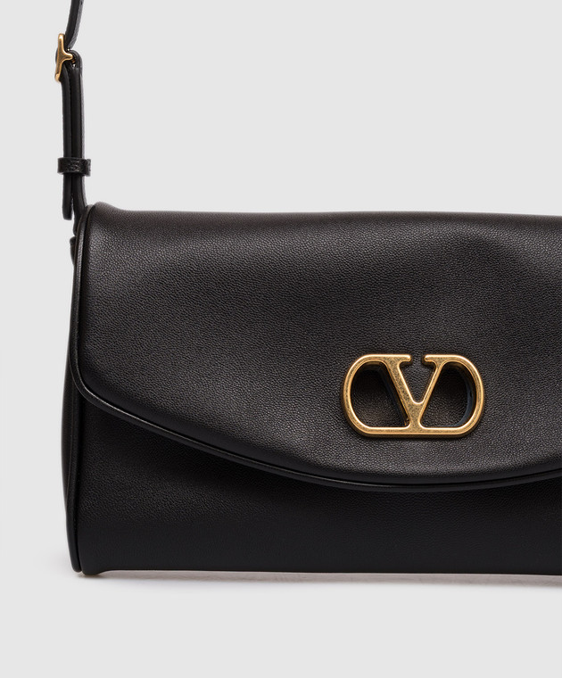 Valentino Чорна шкіряна сумка DeVain 8W0B0T31ABM зображення 7