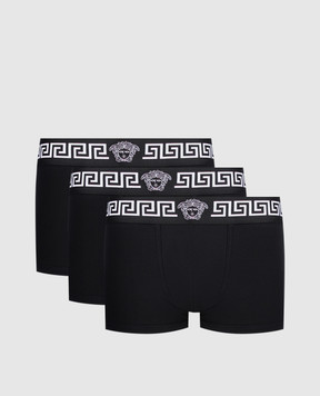 Versace Набір чорних трусів-транків Medusa 10249111A17881