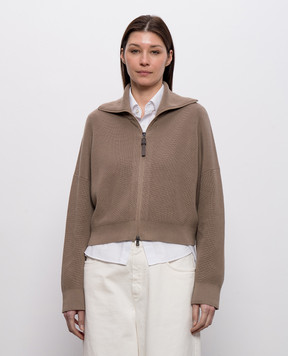 Brunello Cucinelli Коричневий кардиган M19264106P