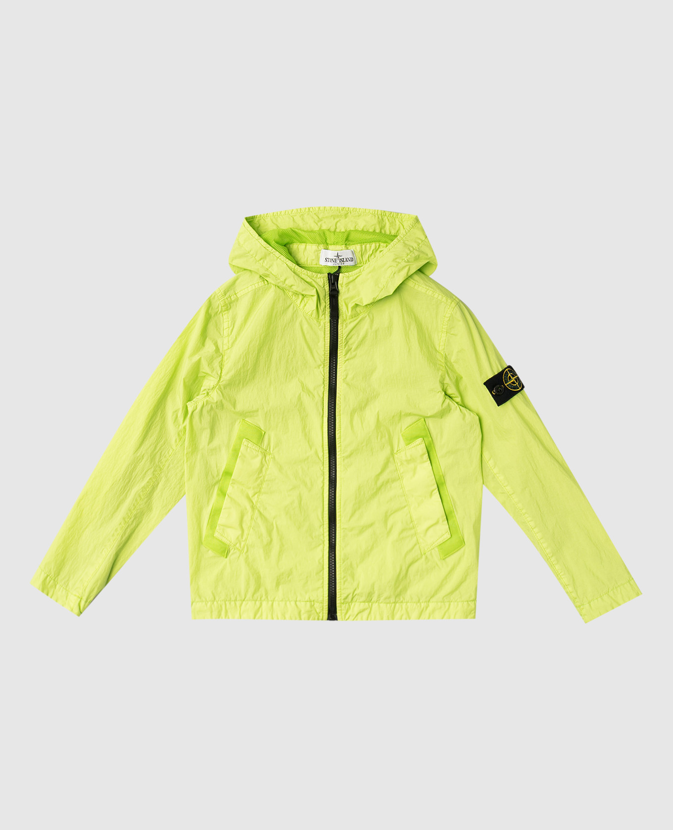 

Детская зеленая куртка с логотипом, Зеленый, Куртки